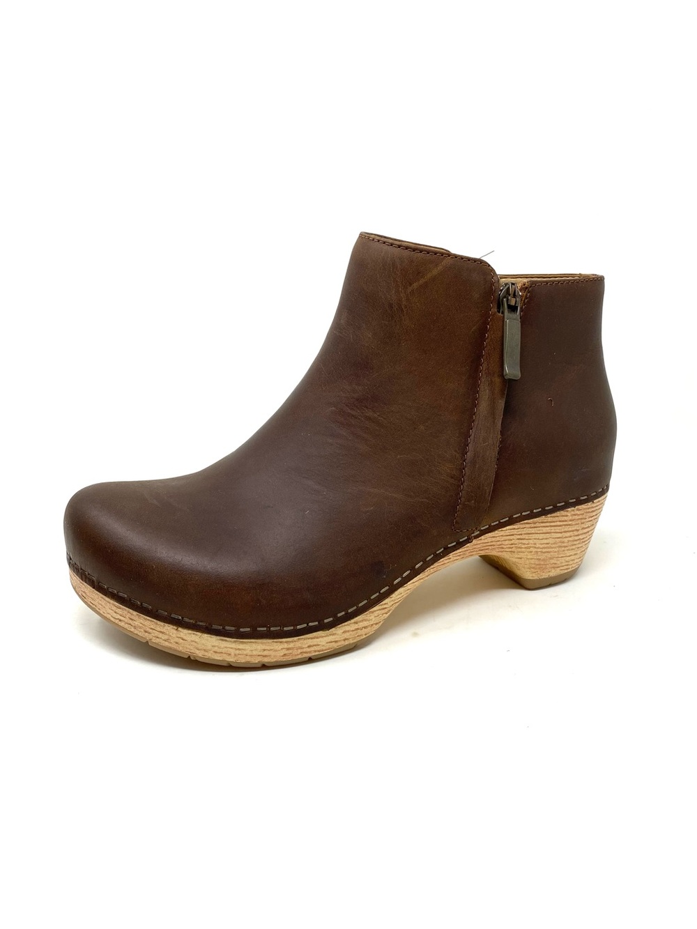 Dansko Lizanne Oiled Leather Pull Up Tan Short Boots